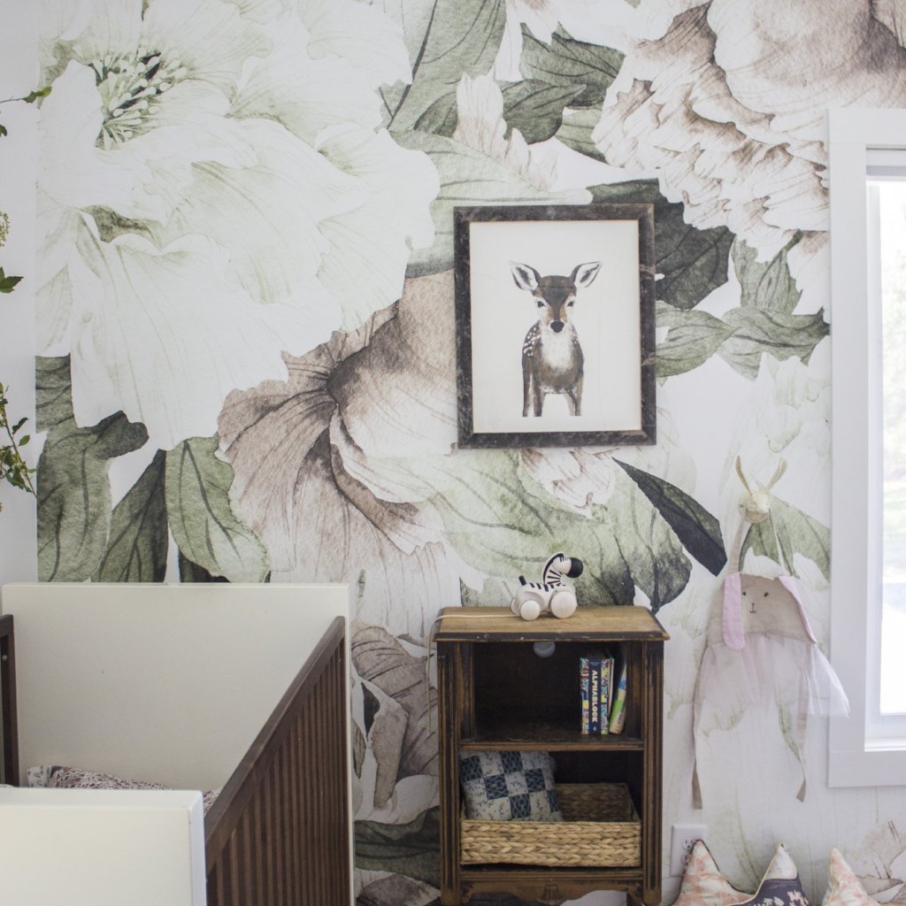 Blush Floral Wallpaper | Anewall Mural Wallpapers