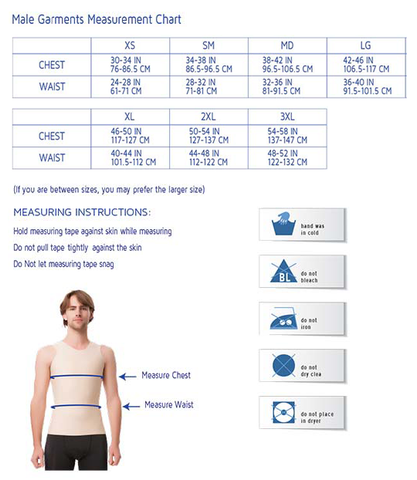 Male Garments Measurement Chart – Shapersfit.com