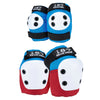 187 Combo Pack Knee/Elbow Pad Set - Red/White/Blue - Skates USA