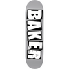 Baker Baca Brand Name Skateboard Deck - 8.5" Grey Dip - Skates USA