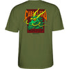 Powell Peralta Steve Caballero Street Dragon T-shirt - Military Green - Skates USA