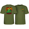 Powell Peralta Steve Caballero Street Dragon T-shirt - Military Green - Skates USA