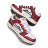 Lakai Shoes Telford Low - Dark Red/Cream Leather - Skates USA