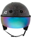 S1 Retro Lifer E-Helmet - Black Gloss Glitter - Skates USA