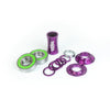 Total BMX Team Mid Bottom Bracket Kit 22mm - Purple - Skates USA