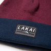 Lakai Daily Beanie - Navy/Maroon - Skates USA