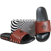 Spitfire Classic Swirl Slide Slippers - Black/Red - Skates USA