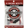 Independent Cross Bolts 7/8" Phillips - Black/Red - Skates USA