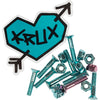 Krux Krome Hardware 1" Phillips - Blue/Pink - Skates USA
