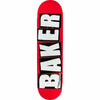 Baker Brand Logo Skateboard Deck - 8.5" Red/White - Skates USA