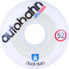 Autobahn Wheels Dual Durometer Ultra Classics 52mm 100a - White/Clear (Set) - Skates USA