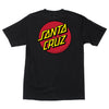 Santa Cruz Classic Dot T-Shirt Medium - Black - Skates USA