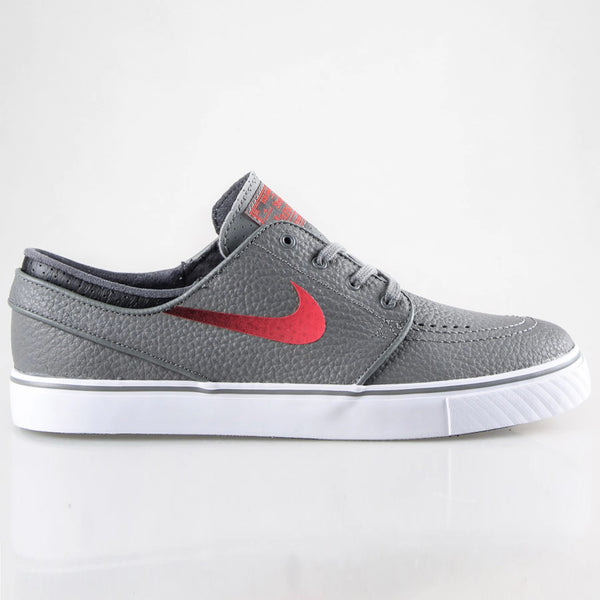 doorgaan met abortus reactie Nike Zoom Stefan Janoski Leather - Grey/Laser Crimson-Black