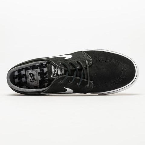 nike sb zoom stefan janoski og black & white skate shoes