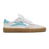 Lakai Shoes Cambridge - White/Teal Suede - Skates USA