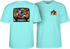 Powell Peralta Bucky Lasek Stadium T-Shirt - Celadon - Skates USA