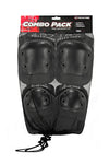 187 Combo Pack Knee/Elbow Pad Set - Black - Skates USA