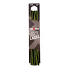 Riedell Criss Cross Skate Laces Skinny 3/8" Width - Black/Neon Yellow Pinstripe - Skates USA