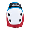 187 Killer Pads 6-Pack Junior Pad Set Combo - Red/White/Blue - Skates USA