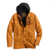 Dickies Canvas Shirt Jacket With Fleece Hood - Brown Duck - Skates USA