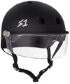 S1 Lifer Visor Gen 2 Helmet - Black Matte - Skates USA