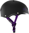 S1 Lifer Helmet - Black Matte/Purple Straps - Skates USA