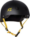 S1 Lifer Helmet - Black Matte/Yellow Straps - Skates USA