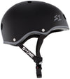 S1 Lifer Helmet - Eddie Elguera-Black Matte/Red & Grey Stripes - Skates USA