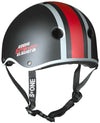 S1 Lifer Helmet - Eddie Elguera-Black Matte/Red & Grey Stripes - Skates USA