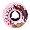 Moxi Fundae Roller Skate Wheels 57mm - Bubble Gum Pink (4 Pack) - Skates USA