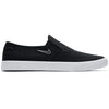 Nike Shoes Portmore II Solarsoft Slip Canvas - Black/Light Bone - Skates USA