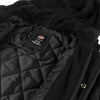 Dickies Canvas Shirt Jacket With Fleece Hood - Black - Skates USA
