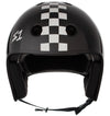 S1 Retro Lifer Helmet - Black Gloss/White Checkers - Skates USA