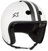 S1 Retro Lifer Helmet - White Matte/Black Stripes - Skates USA