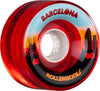 Rollerbones Outdoor Barcelona Wheel 65mm 80a - Red (Set of 8) - Skates USA