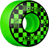 Bones OG 100's Block Party V4 Wide 53mm 100a Wheels - Green (Set of 4) - Skates USA