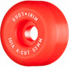 Mini Logo Wheels A-Cut "2" 53mm 101a - Red (Set of 4) - Skates USA