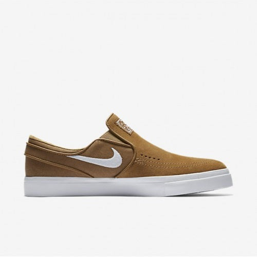 Dempsey Cerebrum Valkuilen Nike Shoes SB Zoom Stefan Janoski Slip-On - Golden Beige/White