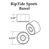 RipTide Krank Barrel Bushing 87a - White (Set) - Skates USA