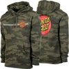 Santa Cruz Classic Dot Pullover Hooded Youth Sweatshirt - Forest Camo - Skates USA