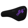 Snafu BMX Padded Fat Pivotal Seat - Black/Purple - Skates USA