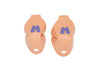 Moxi Beach Bunny Twinkle Toe Caps - Peach Blanket - Skates USA