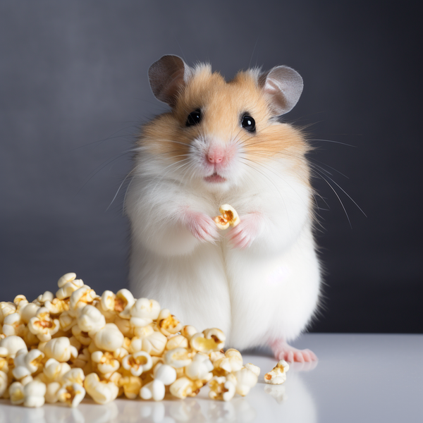 Hamsater holding a peice of popcorn