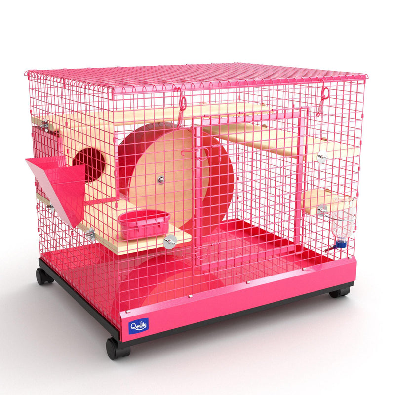 pink chinchilla cage