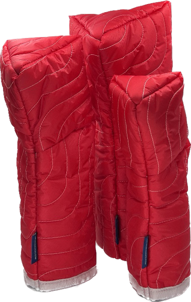 Topo Quilted Covers- RED- DR, FW, HY