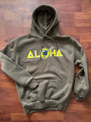 San Diego Aloha Hoody Brown - PSTGEARCLOTHING