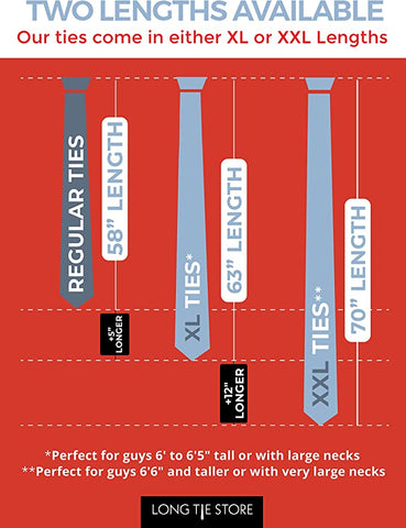 Extra long tie for big and tall men