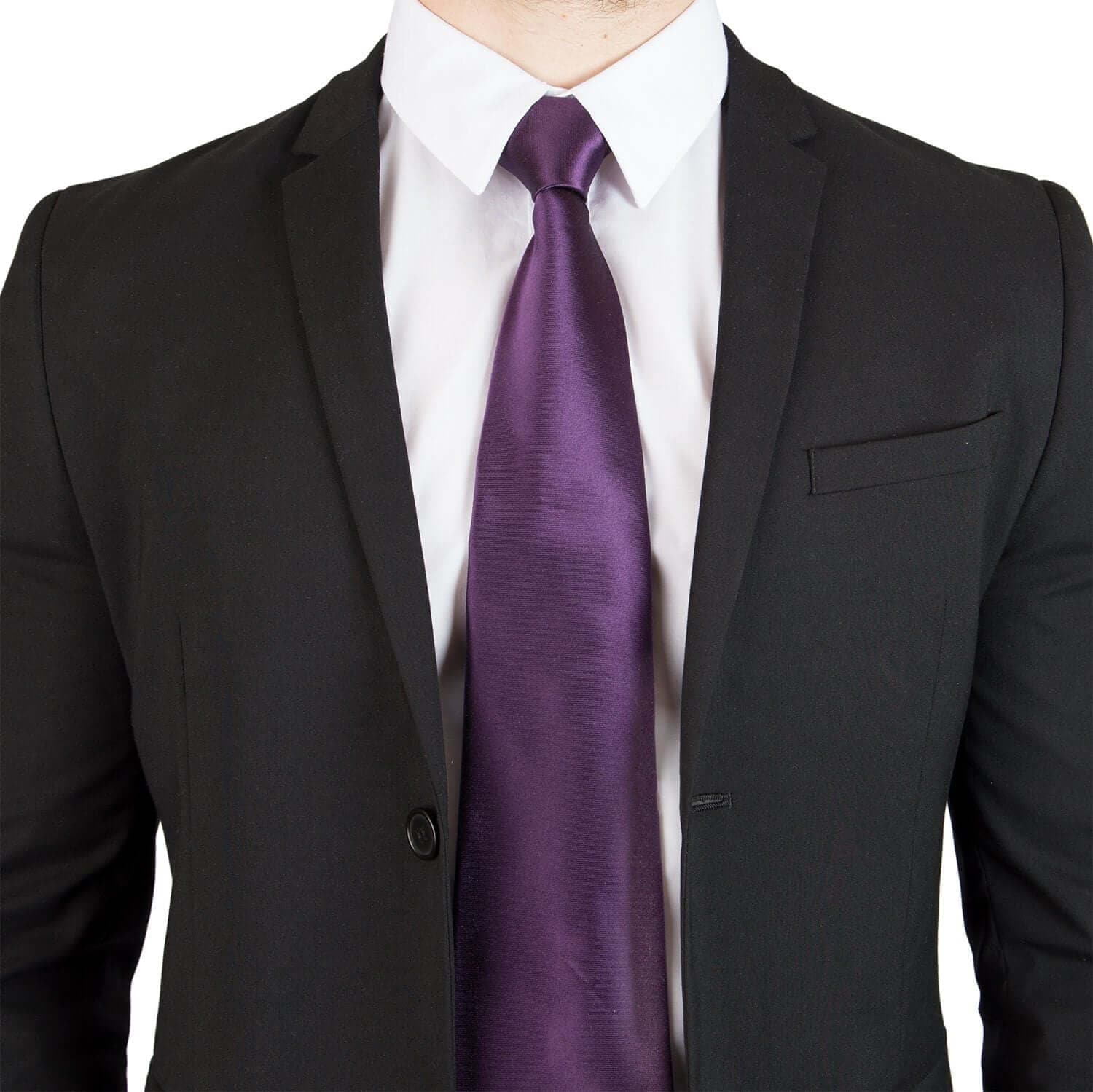 purple necktie