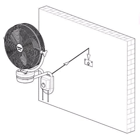 cara pasang kipas angin di dinding