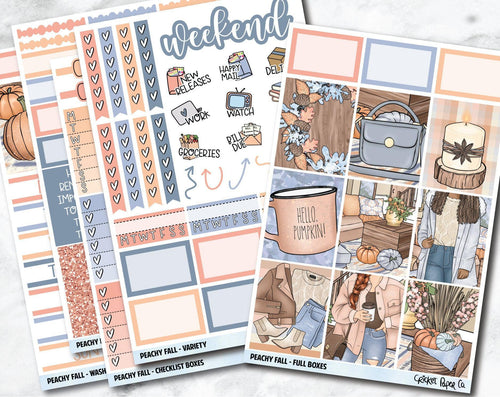 Pumpkin Spice  Weekly Planner Sticker Kit 7x9 VL – Fox Paper Scissors